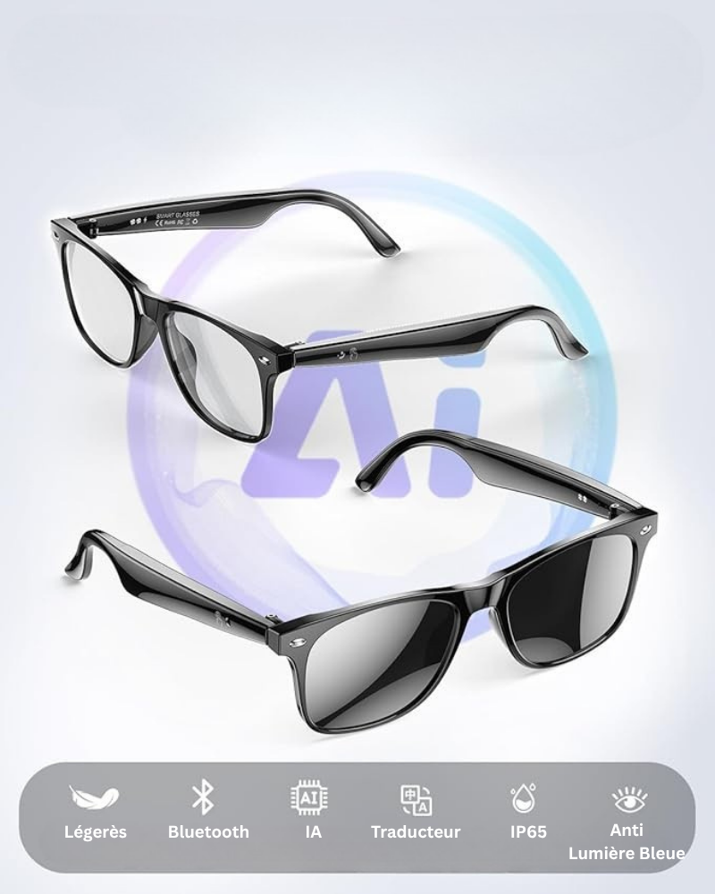 4K AI Smart Glasses | Hands-free HD Camera, Voice Control & Bluetooth Calling 